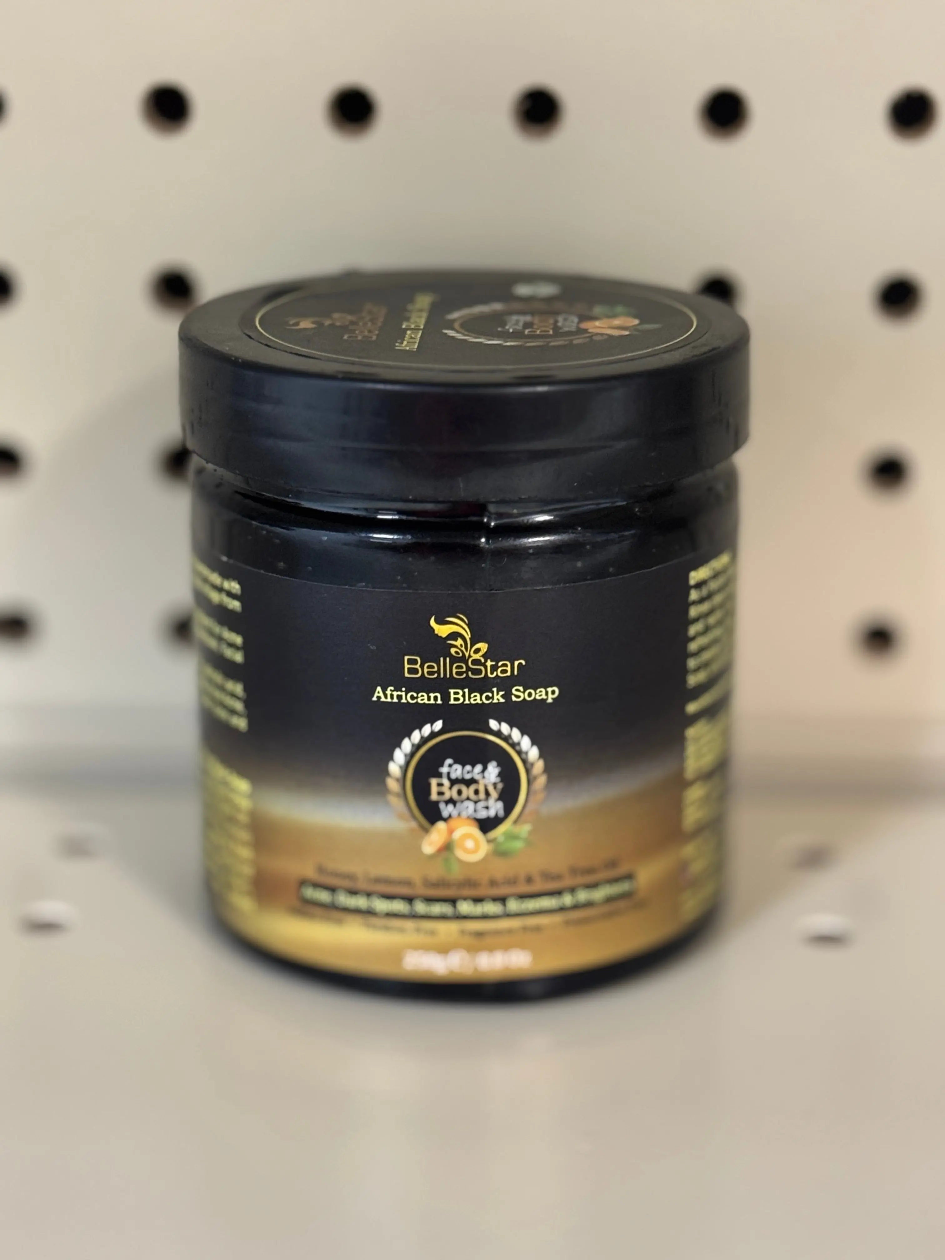 BELLESTAR AFRICAN BLACK SOAP FACE & BODY WASH