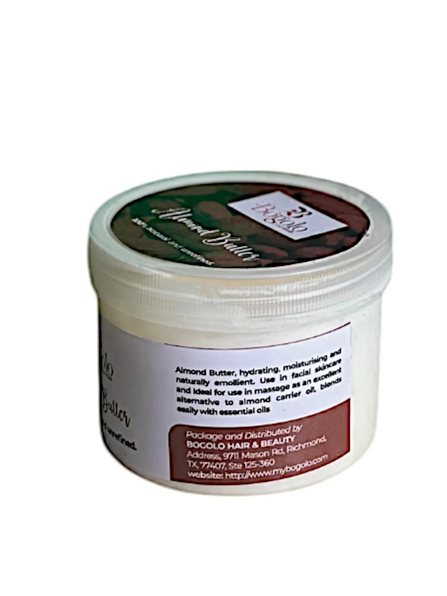 Bogolo Essentials 100% Natural Almond Butter - Deeply Nourishing & Quick-Absorbing Body Butter Bogolo hair & beauty