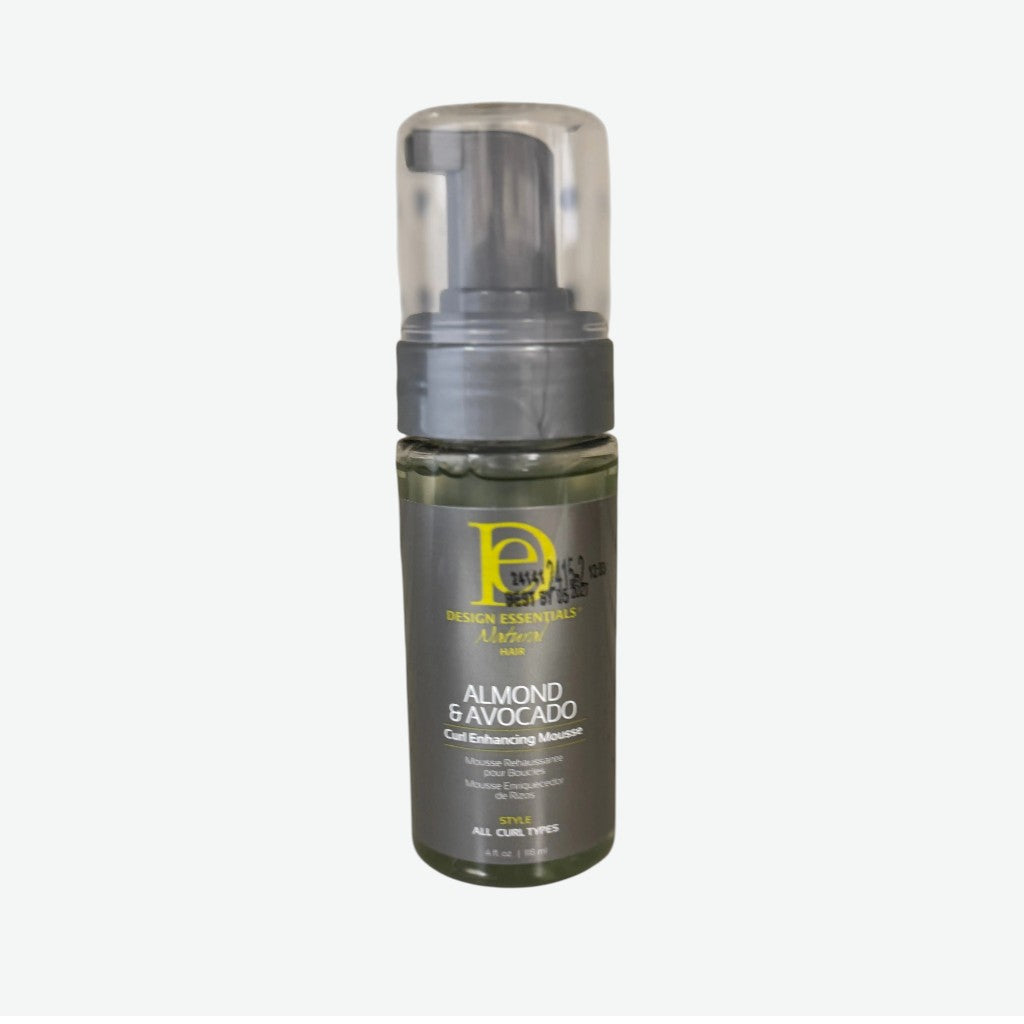 DESIGN ESSENTIAL ALMOND & AVOCADO CURL ENHANCING MOUSSE