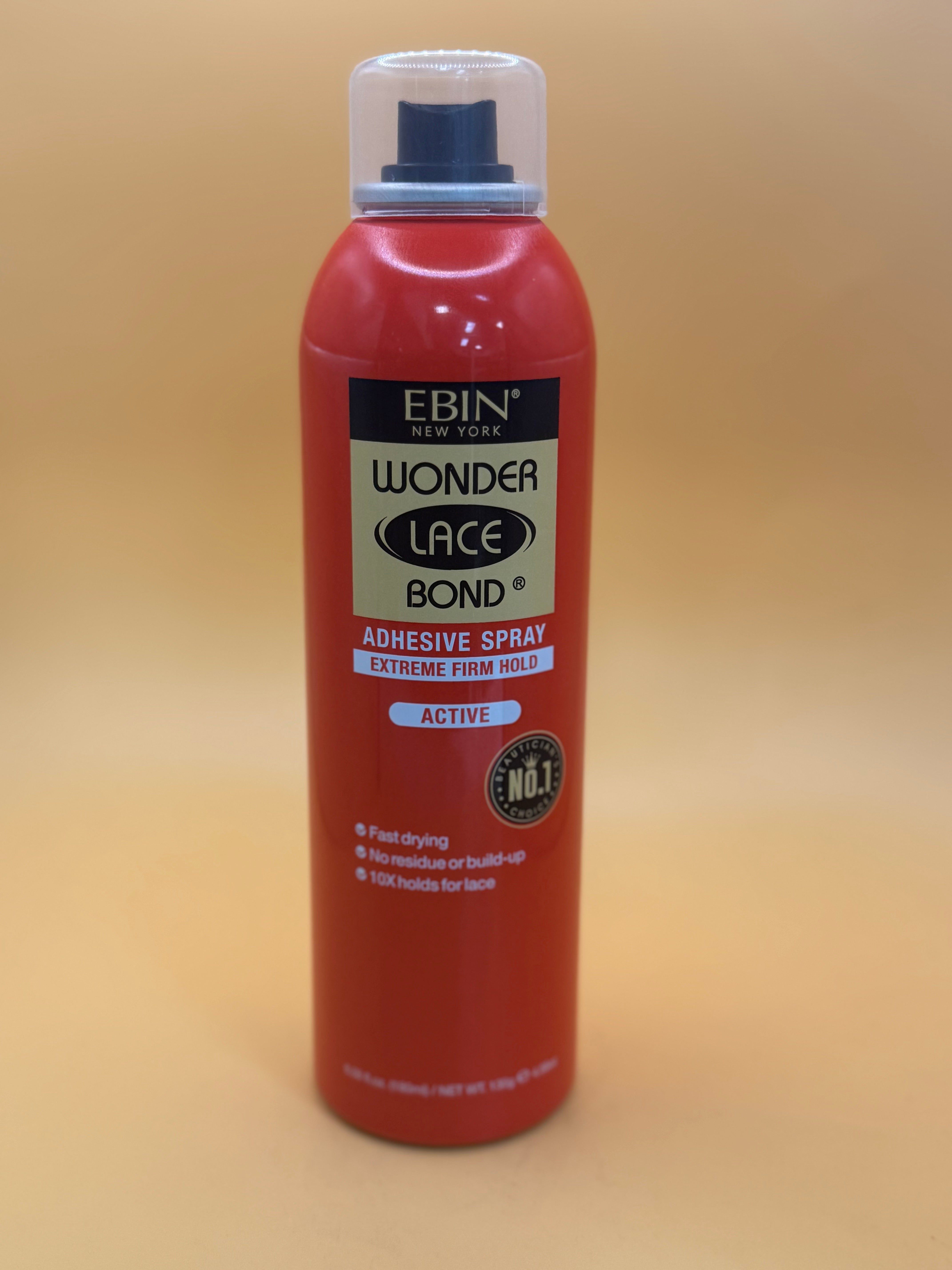 Ebin Wonder Lace Bond Adhesive Spray Extreme Firm Hold - Strong, Quick-Drying Lace Wig Adhesive for Natural-Looking, Secure Installs

