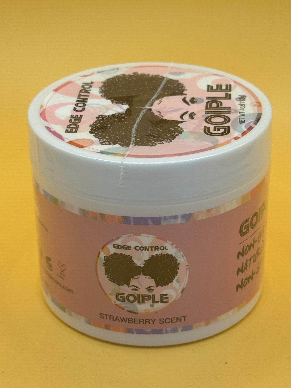 Edge Control Goiple Strawberry Scent - Strong Hold Non-Flaking Edge Gel with Sweet Strawberry Fragrance