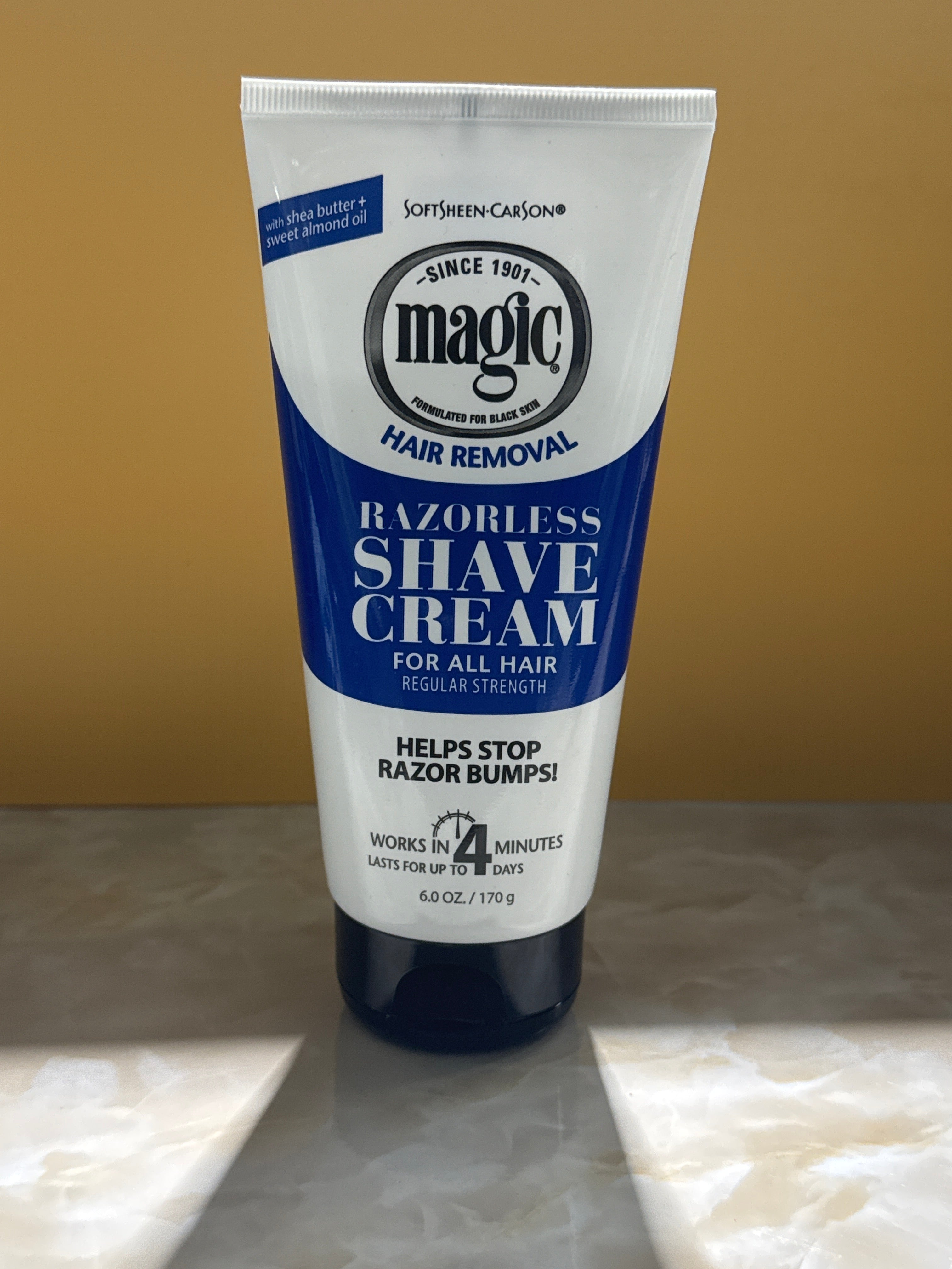 Magic Shaving Cream – Razorless Hair Removal Cream for Coarse Hair and Sensitive Skin