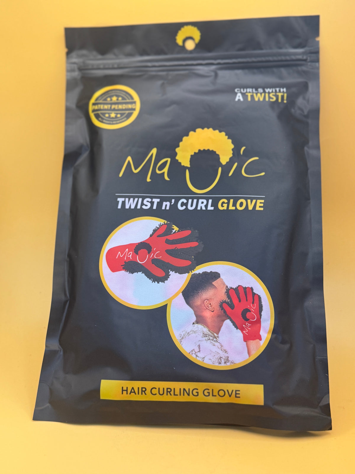 Magic Twist N' Curl Glove - Easy-to-Use Styling Glove for Creating Defined Curls and Twists on Natural Hair

