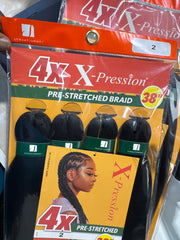 Sensationnel 4X Pre-Stretched Braid Hair – value pack for easy braiding