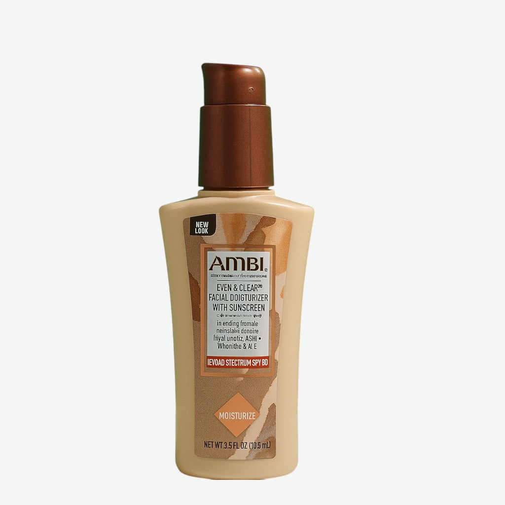 Ambli Even & Clear facial moisturizer bottle on a white background